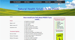 Desktop Screenshot of ovarian-cysts-pcos.com